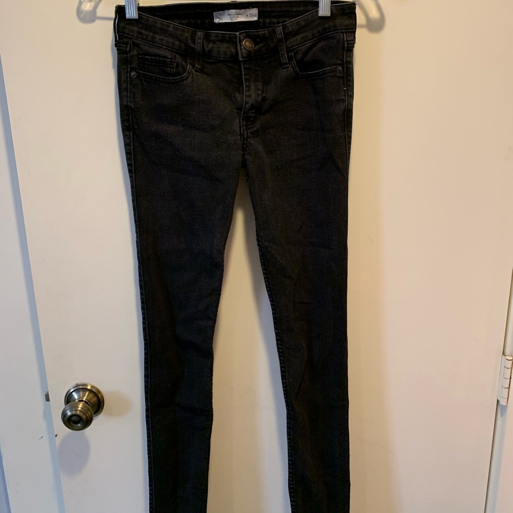 Long skinny black jeans